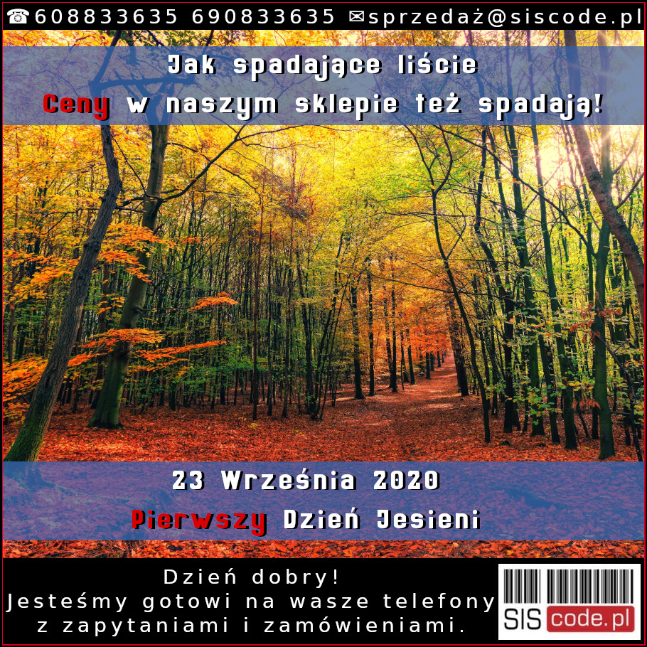 Kalendarzowy pierwszy dzień jesieni 23 wrzesień 2020