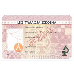 Blankiety do zadruku e-legitymacji dla szkół PVC