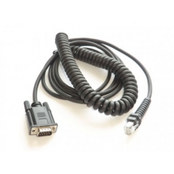 Kabel RS232 do skanerów Datalogic, sprężynowy, 3m, męski