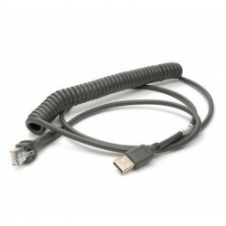 Kabel USB do skanerów Datalogic, sprężynowy, 2m